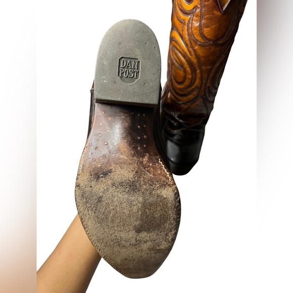 Dan Post Red Brown Boot Reddish Brown Size 8.5 - Picture 8 of 9